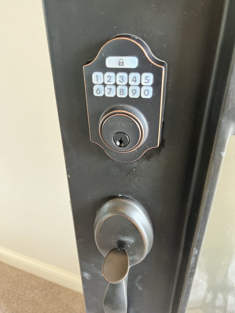 Keypad lock installation service in Fort Worth TX residential locksmith